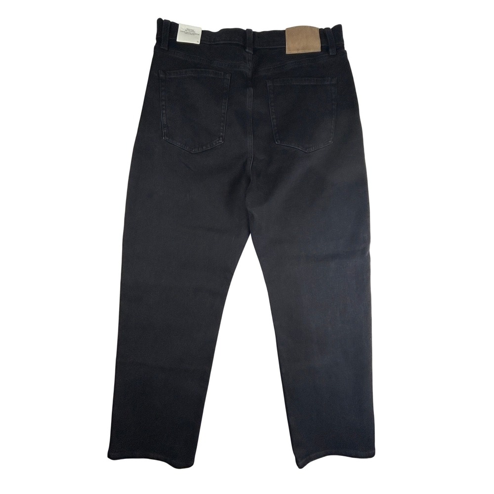 Banana Republic Jeans Womens 32 Regular High Rise 90s Straight Black NWT - Picture 2 of 16